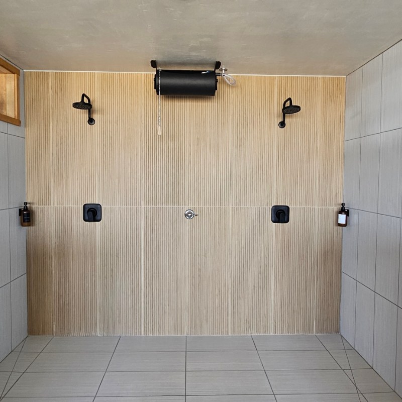 Showers & Dump Bucket